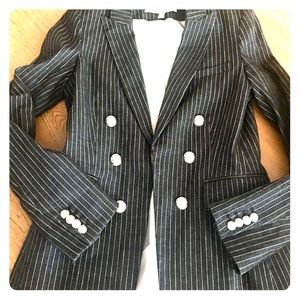 VERONICA BEARD  skinny pinstripe blazer
